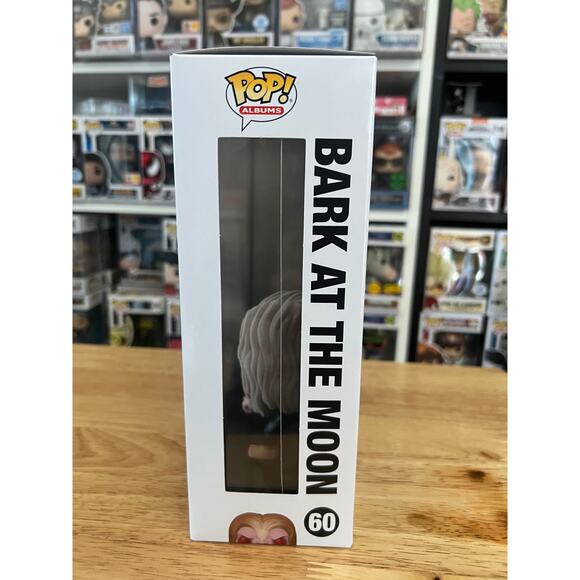 FLOCKED FUZZY Ozzy Osbourne Bark at Moon Funko Pop ALBUM Rocks #60 Black Sabbath - Picture 4 of 6